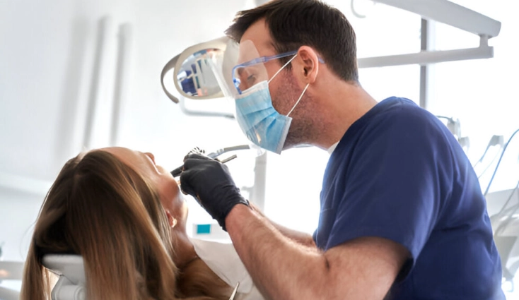 can a dentist pull a broken tooth at gum line