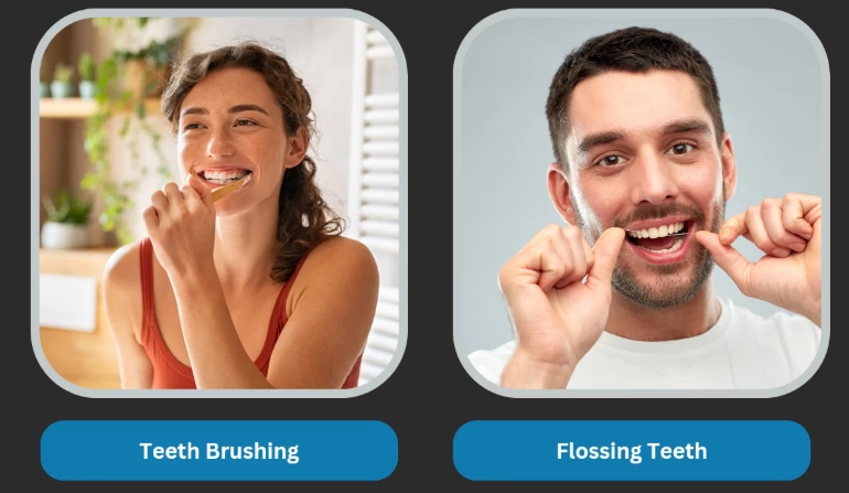 brush or floss first brush or floss first