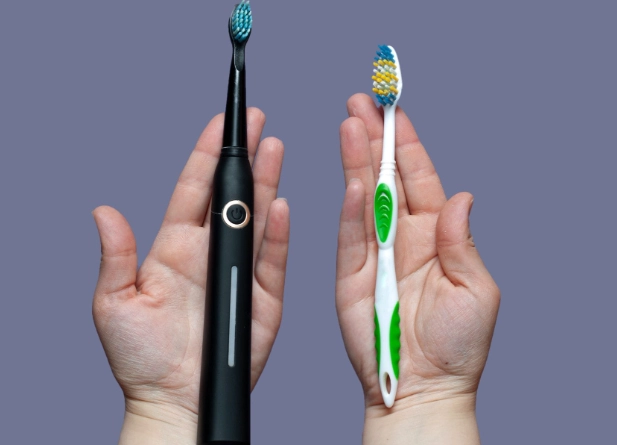 manual vs electric toothbrush