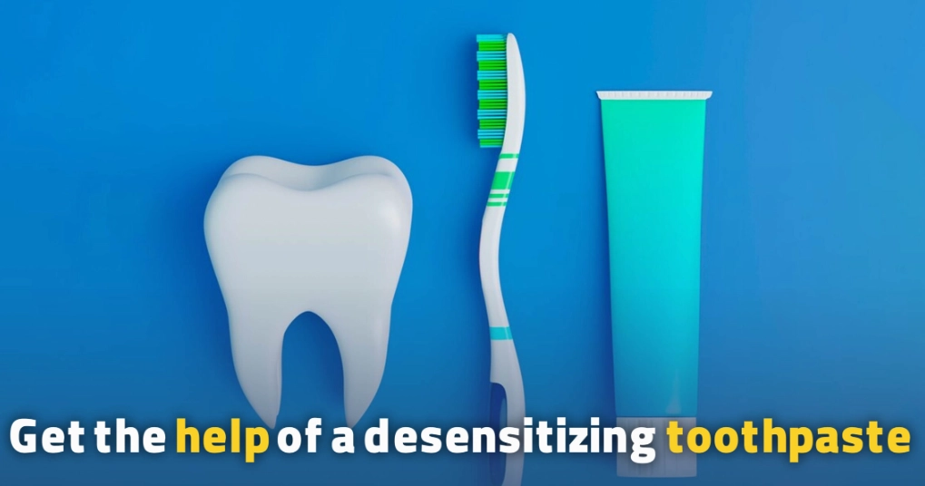 Desensitizing toothpaste for nerve pain